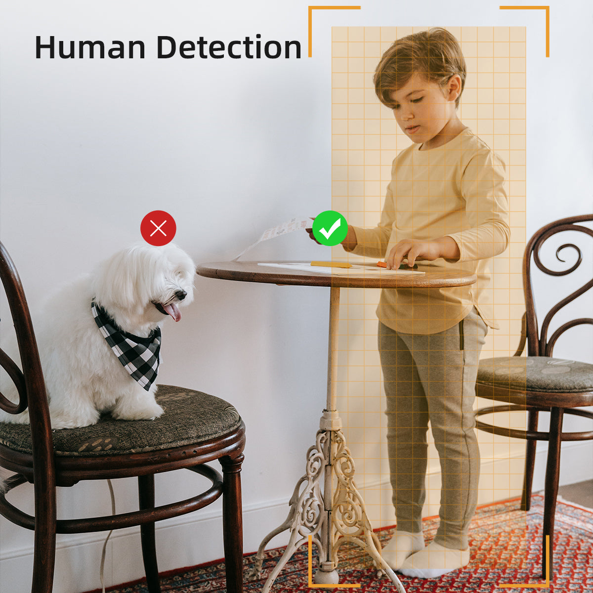 IMOU A1 1080P Smart Security Camera – 360° Coverage, Night Vision, Motion & Sound Detection, Two-Way Audio, Privacy Mode, WiFi/LAN Compatible
